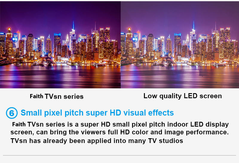 Faith TVsn indoor LED screen--small pixel pitch super HD visual effects