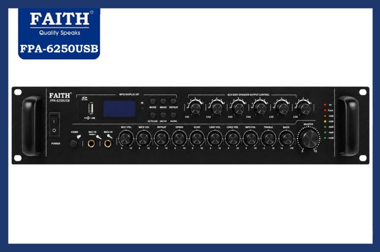 FAITH FPA-6250USB – 6 ZONE 250 WATTS