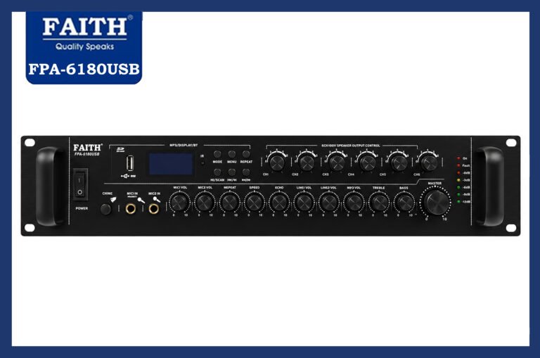 FAITH FPA-6180USB — 6 ZONE 180 WATTS