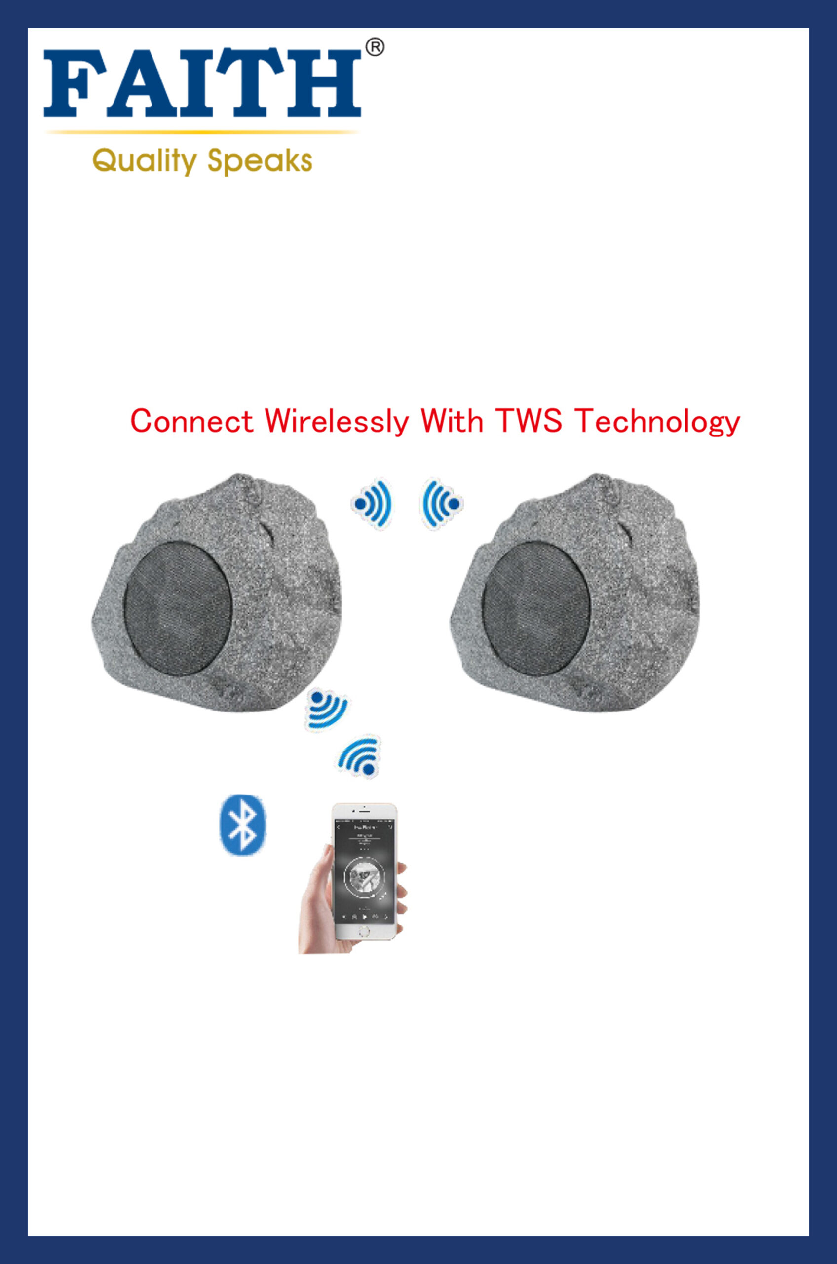 FAITH Weatherproof Rock Speaker 8 Inch Nature 8 Contact For More N